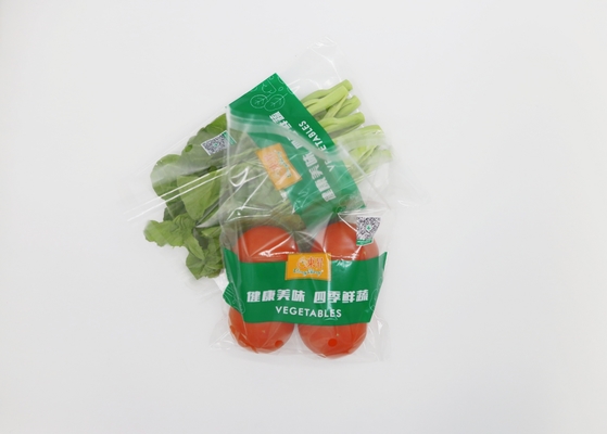 Plastic Fresh Fruit OPP Packaging Bag With Vent Holes Punch Handle