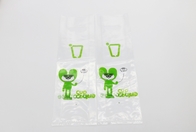CMYK Biodegradable Plastic Bags For Cups Holder Drinks Coffee Beverage Carrier Bag