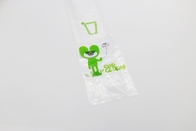 CMYK Biodegradable Plastic Bags For Cups Holder Drinks Coffee Beverage Carrier Bag