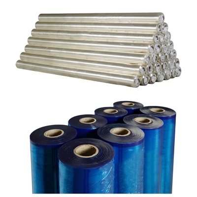 500cm Width Blue PVC Film Roll With Customized Service Embossed Surface