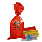LDPE Medical Autoclavable Biohazard Bag Transparent Red Clinical Waste Bags