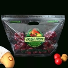 Ziplock OPP Fresh Vegetable Plastic Packaging Bags Reusable Customized