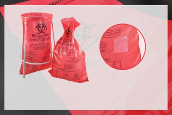 Disposable Biodegradable Autoclavable Biohazard Waste Bags For Household