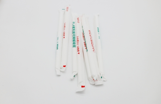 Disposable Biodegradable Paper Cocktail Straws Drinking Eco Bamboo Fiber