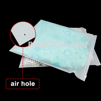 Sealing Handle Offset printing Clear Ziplock Bags With Customized Thickness