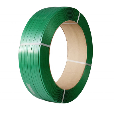 Green PET Packing Strap 19mm Width Plastic Strap Band 20kg 0.5mm Thickness For brick