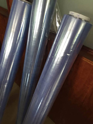 Normal Clear Packaging PVC Film 28kg 42PHR non sticky 0.2mm Thickness