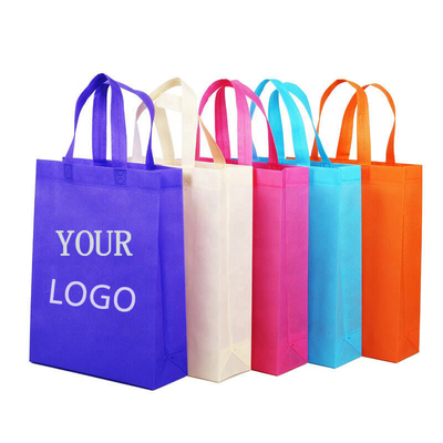 Customized Logo Non Woven Bag Reusable Shopping Recycled Plastic Tote Bags