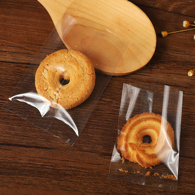 Heat Seal Clear Biscuit Cellophane Bags Plastic Disposable For Baking