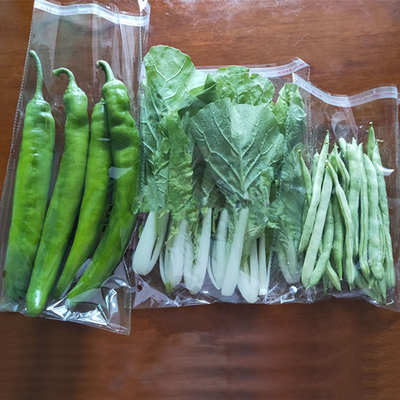 Custom OPP Packaging Bag Printed Clear Plastic Cellophane Bags For Vegetable
