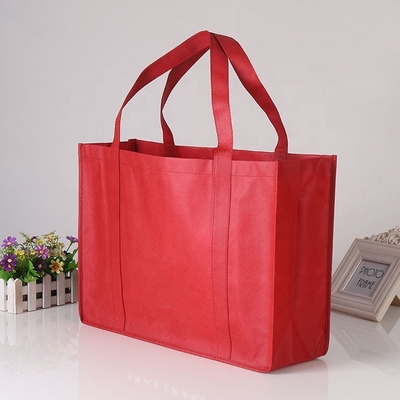 Reusable Non Woven Shopping Bags Recyclable Customized With Printed Logo