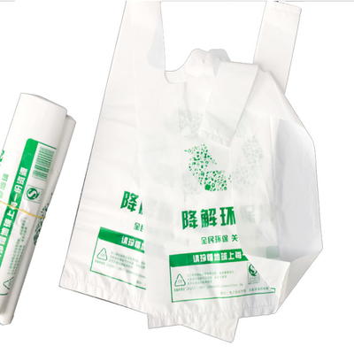Custom Biodegradable Plastic Bags Compostable Cornstarch Bio Shopping Bags