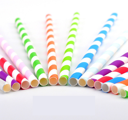 Customized Biodegradable Drinking Straw Coffee Cocktail Eco Friendly Paper Straws