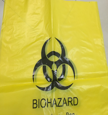 HDPE / LDPE Yellow Autoclavable Biohazard Bag Disposable For Medical Waste