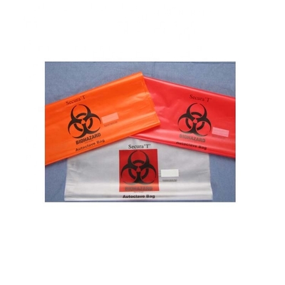 High Strength Autoclavable Biohazard Bag Gravure Printing Polyethylene Garbage Bag